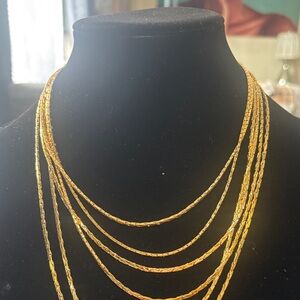 Elegant Gold Necklace Set